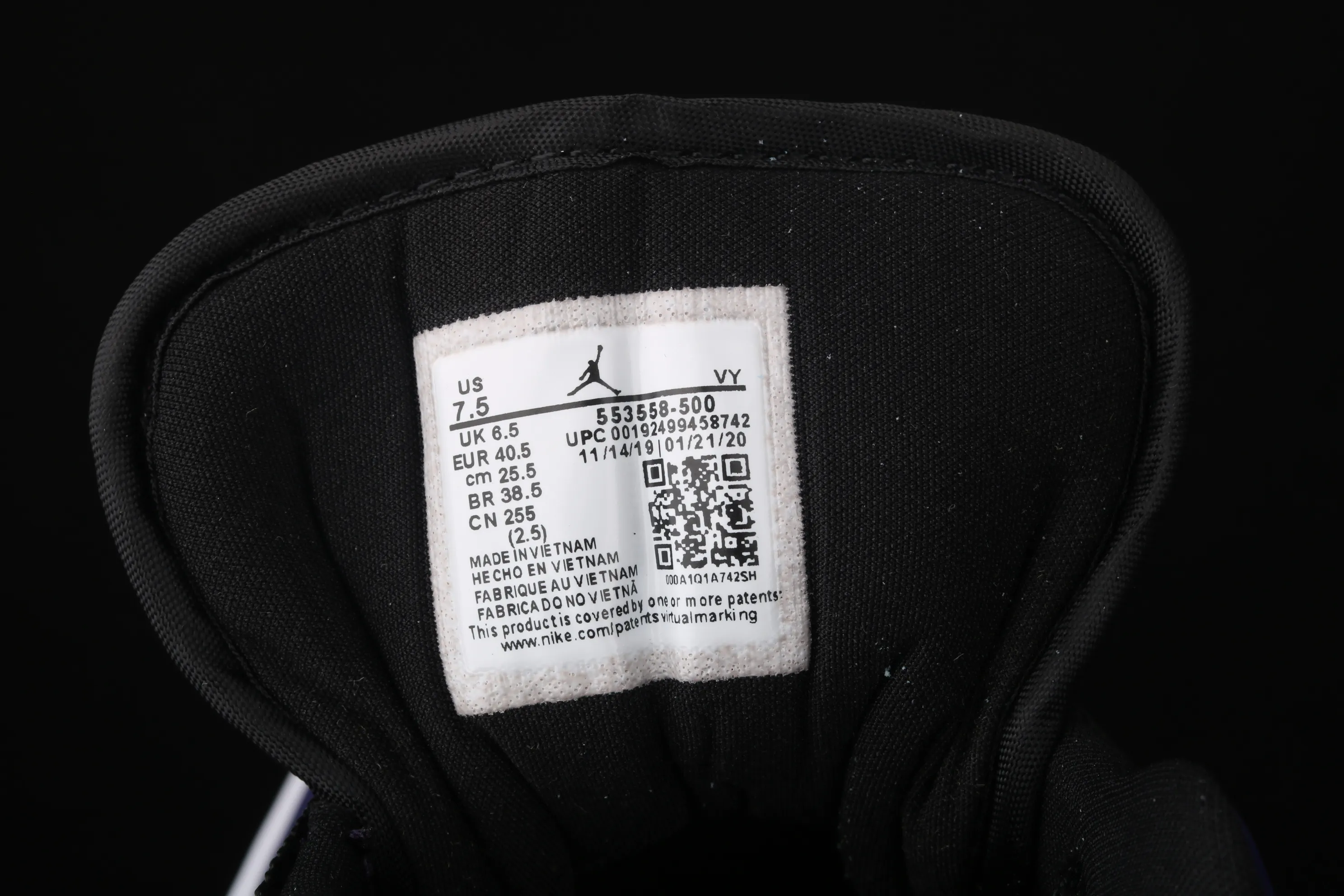 All Categories Air Jordan Jordan Series Basketball Shoes Air Jordan 1 Low New Version Air Jordan 1 Low AJ1 Joe 1 Low Top Leather Grape Purple 553558-500
